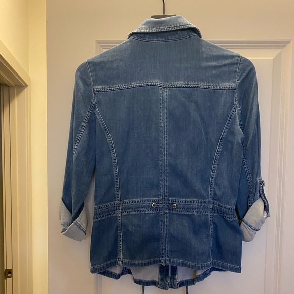WHBM Drawstring Tencel Denim Jacket - Picture 6 of 8